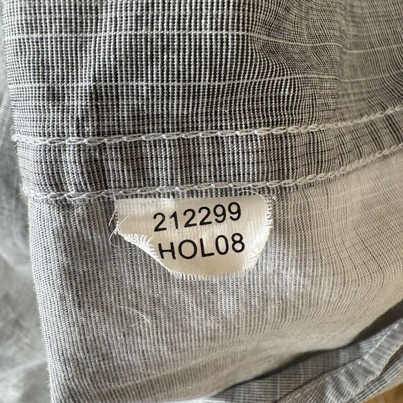 Bellissimo Dress Shirt Men's Large Gray Plaid Casual 50's Fine Cotton‎ Sleeve - Picture 5 of 8